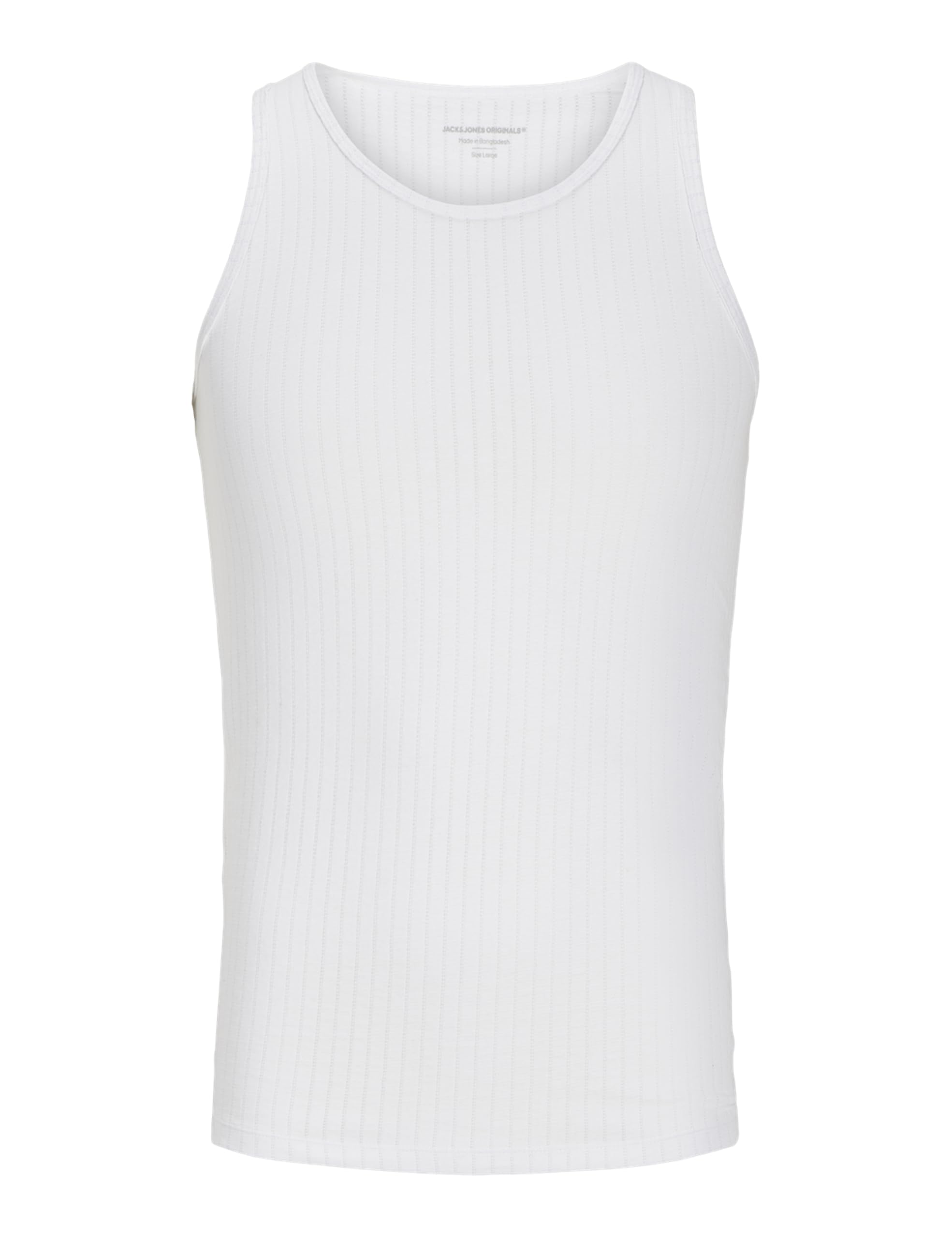 Jorretiro Pointal Rib Tank Top Se25, Bright White, S