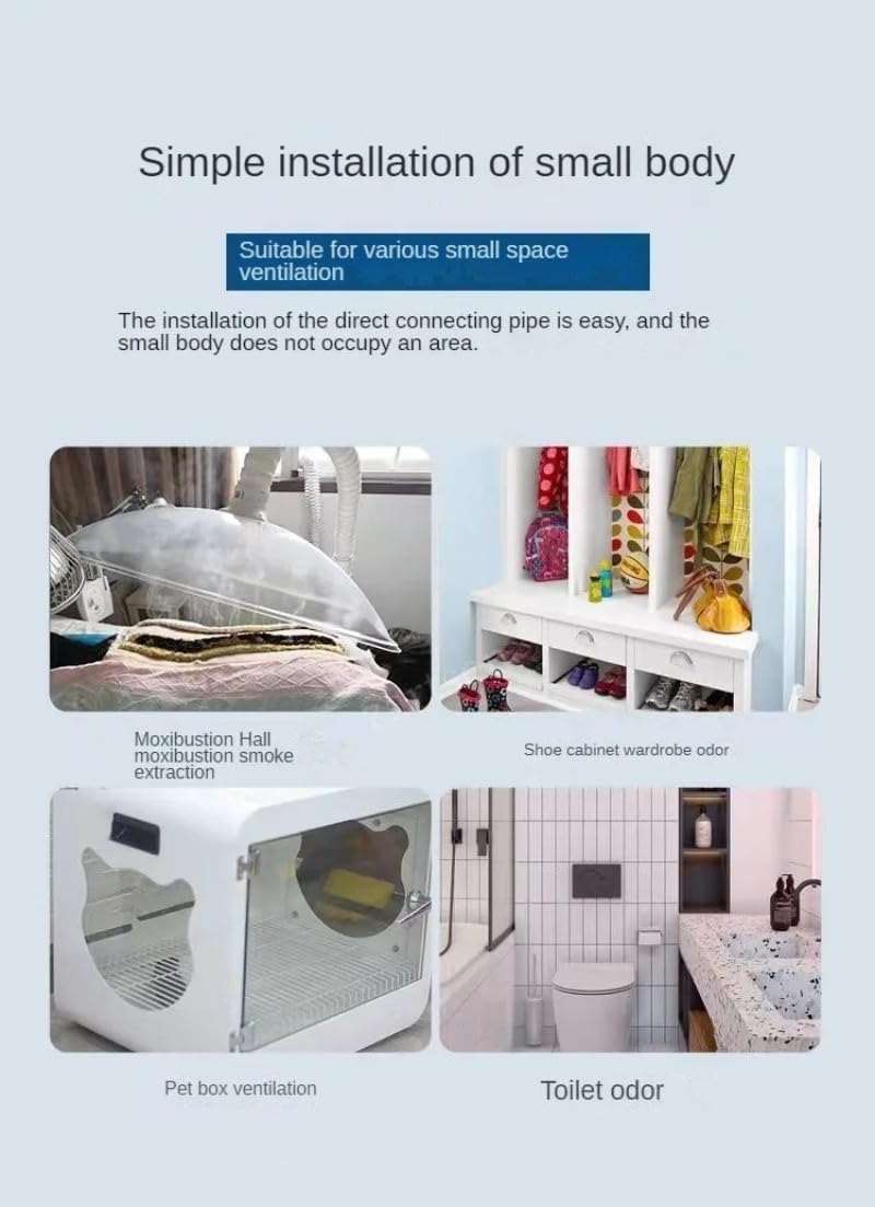 Extractor de aire 75 mm for baño, cocina y conducto ventilación(75mm)