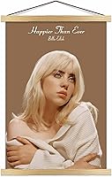 Vista 5 de Scorpio Posters Billie Eilish - Mini póster con licencia oficial de 11 x 17 pulgadas, con soporte para póster de madera negra