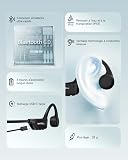 Rhyfell Casque Conduction Osseuse Bluetooth 6.0, Écouteurs Sport Oreilles Libres avec Micro, Étanchéité IPX5, 8H d'Autonomie, Ultra-Léger 28g, Idéal pour Course à Pied, Cyclisme, Fitness - 8