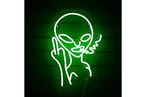 Green Alien Neon Sign: Illuminate Your Space with Ethereal Glow