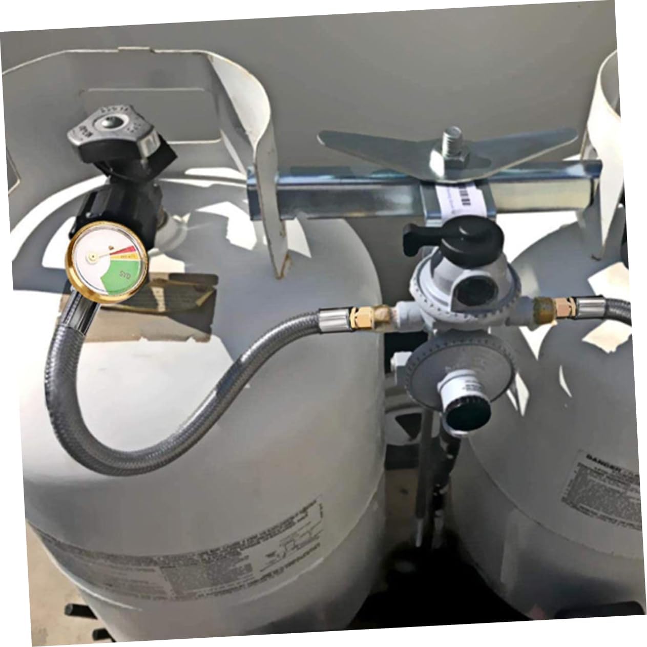 2pcs Rv Propane Hose Replacement Low Pressure Stainless Line Npt Fittings