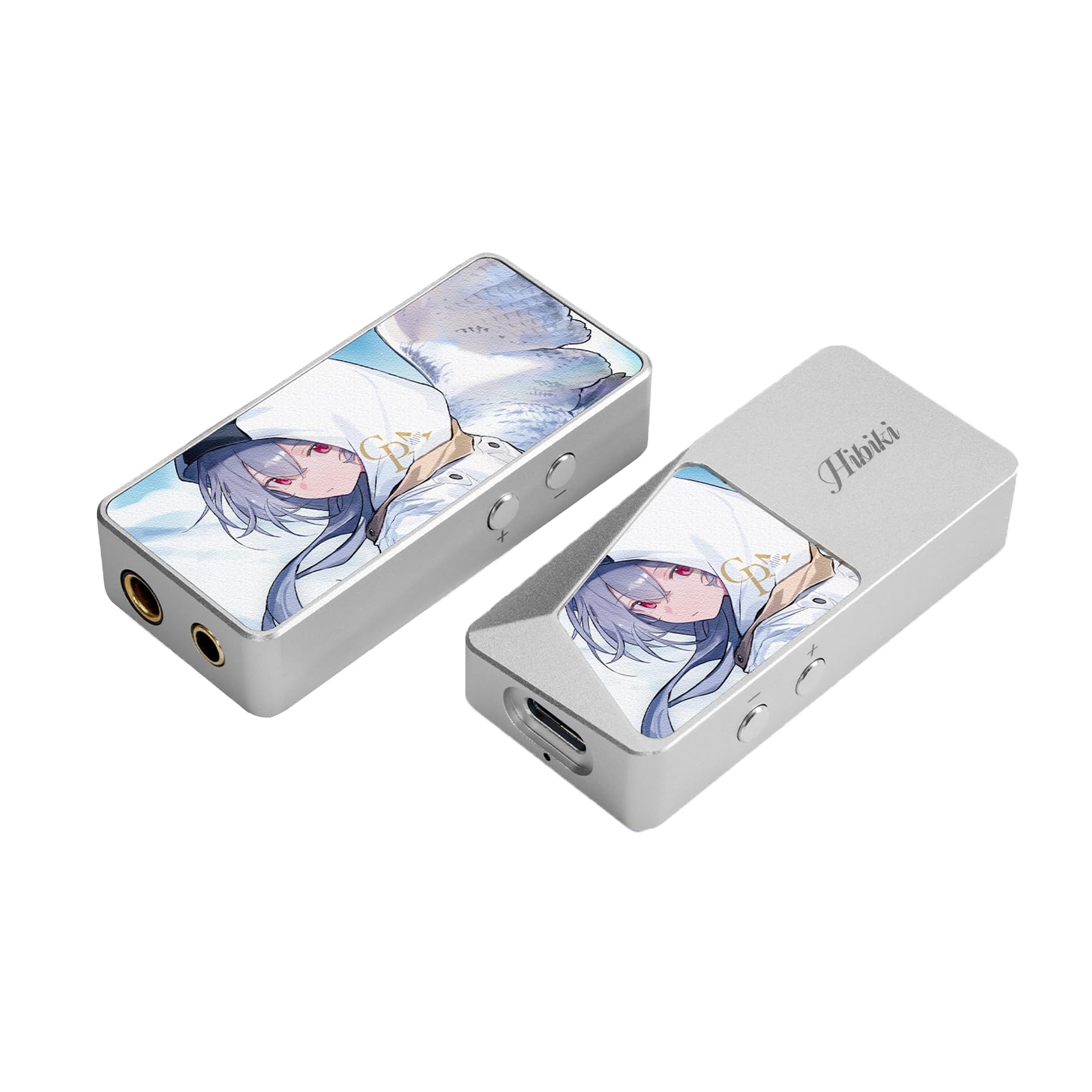 CVJ Hibiki in Ear Monitor Earphones Amplifier, Mini Portable IEM DAC, Digital Audio Decoder 3.5mm+4.4mm Output Dual PCM 44.1k-384k 32bit DSD64/128/256 Headphone Amplifier-Sliver-image-47