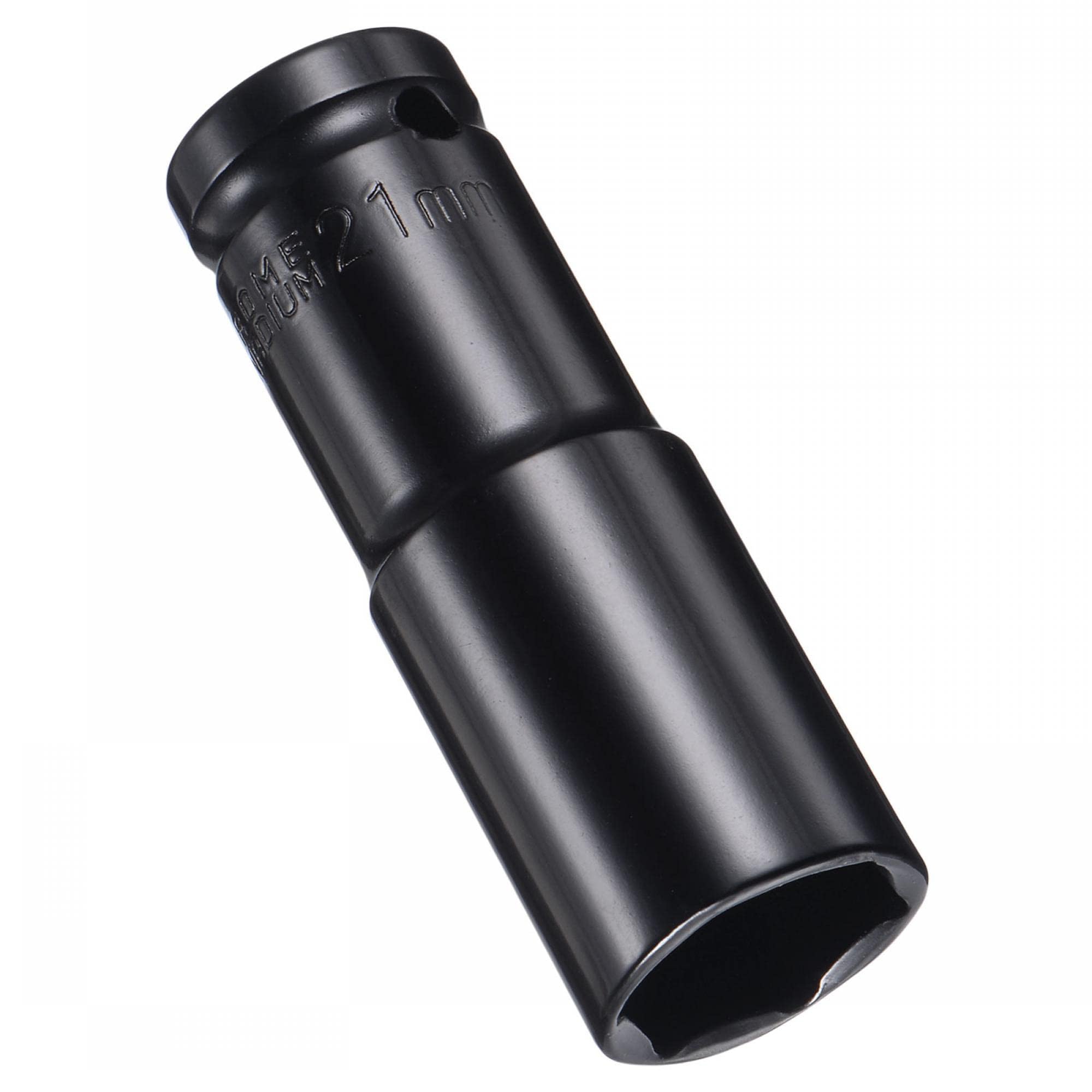 MACHSWON 2Pcs 1/2 Inch Drive - 21mm Deep Impact Socket with 6 Point Design, Heat-Treated Cr-V Steel 78mm Length, Metric Sizes