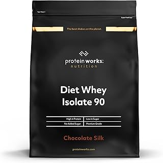 Protein Works - Diet Whey Protein Isolate 90 | Whey Isolate Protein Powder | Low Calorie Protein Shake | 40 Servings | Chocolate Silk | 1kg