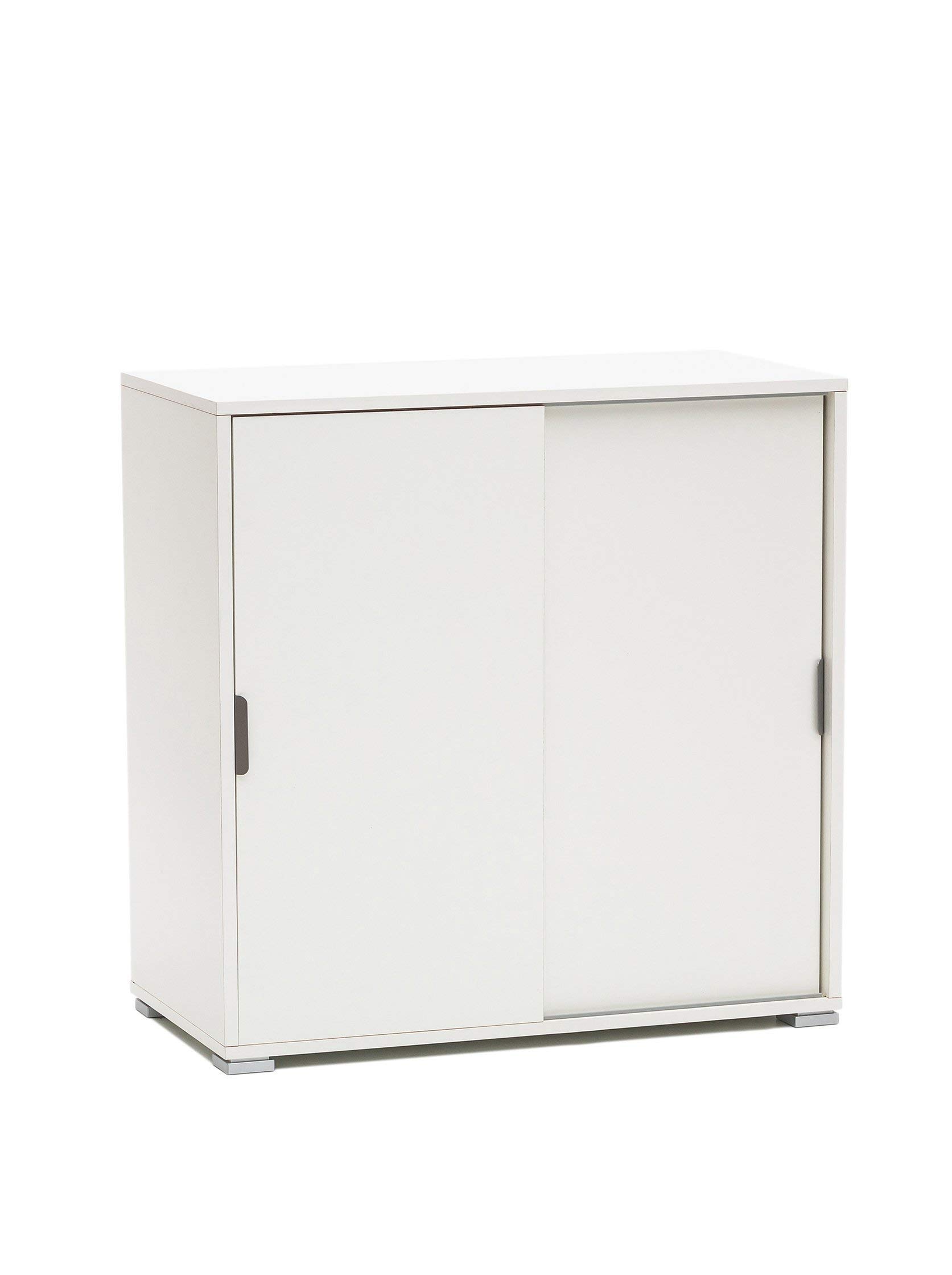 MeMi Me204BIA ante scorrevoli. Scarpiera.mobiletto . Gia' montato ,Legno, Bianco, 38x75x85 cm