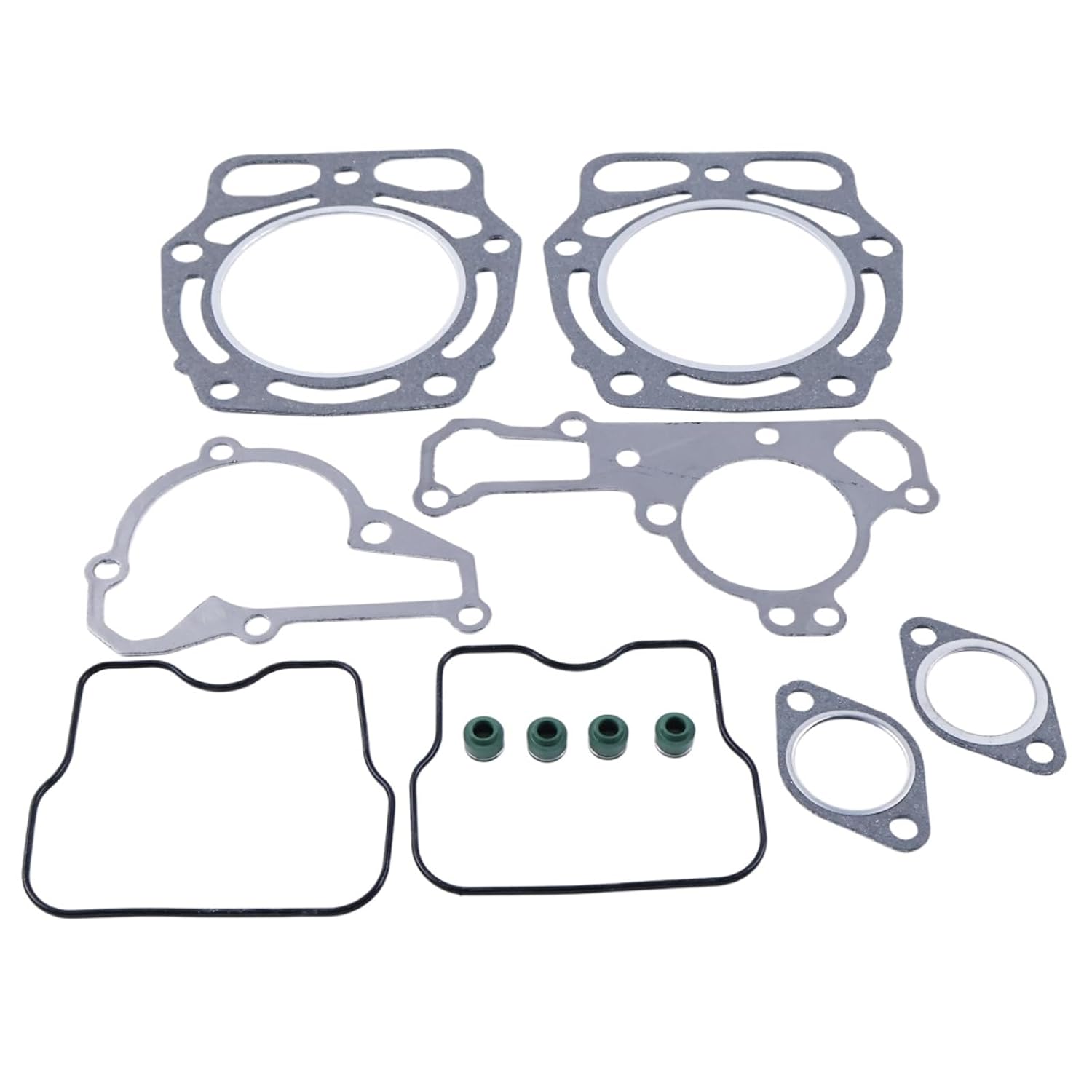 Top End Head Bottom Gasket Set Compatible with Kawasaki FD590V FD611V FD620D FD661D FD90V Engines KAF620 Mule 2500 2510 2520 3000 3010 3020 John Deere 425 445 F911 GX345