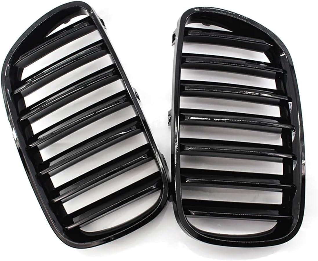Front Gloss Black Kidney Sport Grilles Hood Grill Compatible with BMW X3 E83 2007 2008 2009 2010