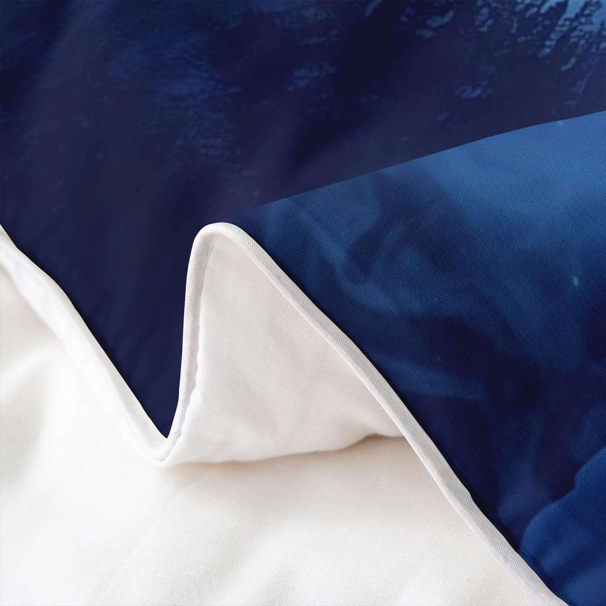 jejeloiu Wolf Duvet Cover 100% Cotton Full Size Boys Girls Wolves Howling Bedding Set Breathable Soft Mountain Moon Animal Comforter Cover 3Pcs Bedroom Decor Microfiber Zipper Closure