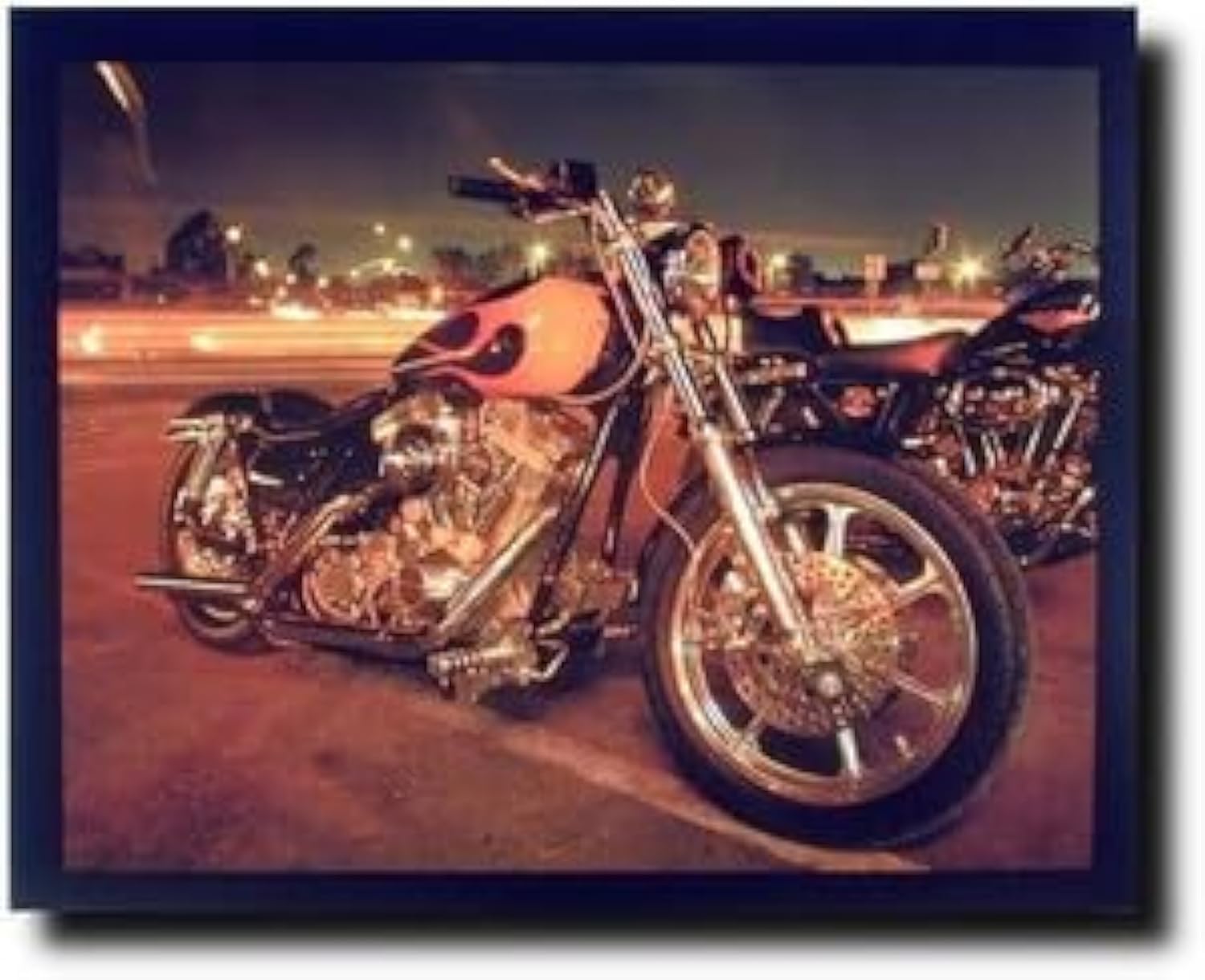 Impact Posters Gallery Harley Davidson Wall Decor Classic Motorcycle Art Print (16x20)