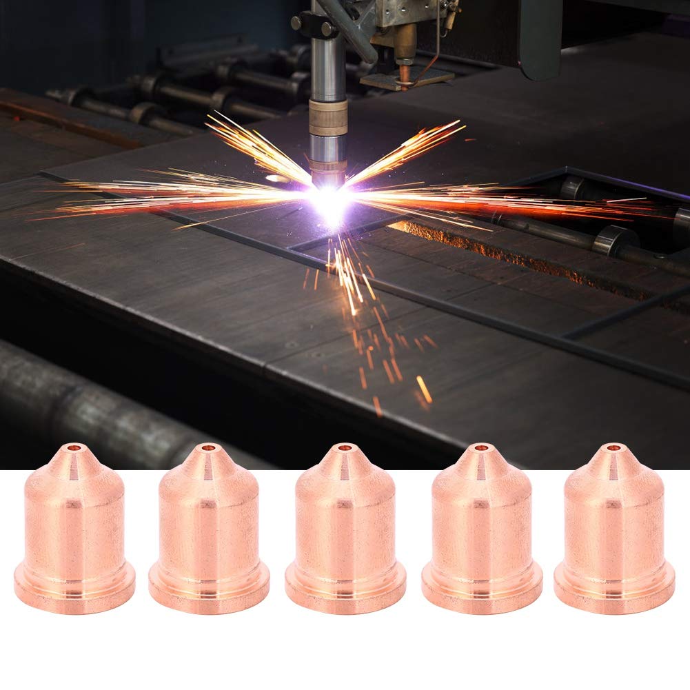 Plasma Cutting Machine Nozzle, 5Pcs 85A Copper Alloy Nozzle Plasma