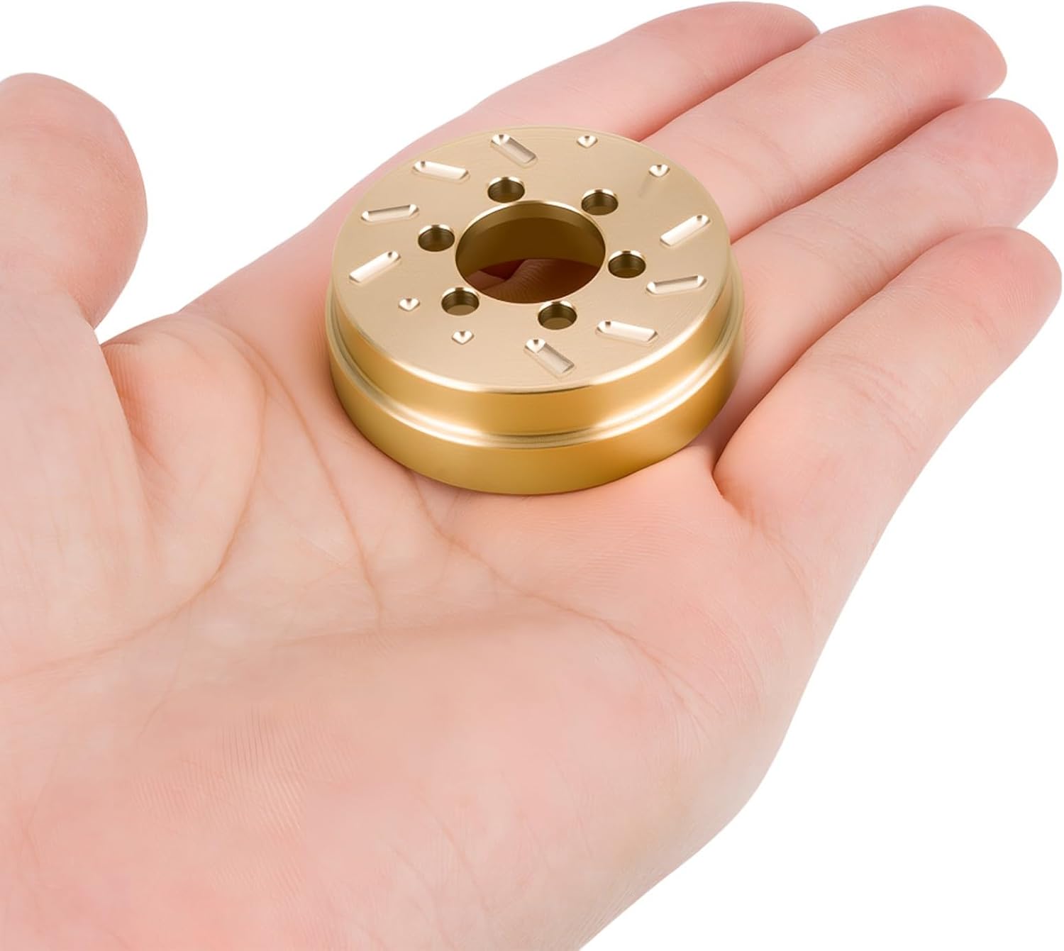 RC Internal Brass Counterweight 63g/pc Brake Disc Weights for 1.9inch 2.2inch Wheel Rims 1/10 Scale Axial SCX10 90046 RR10 D90 TF2 TRX4 Upgrade Parts (2pcs)