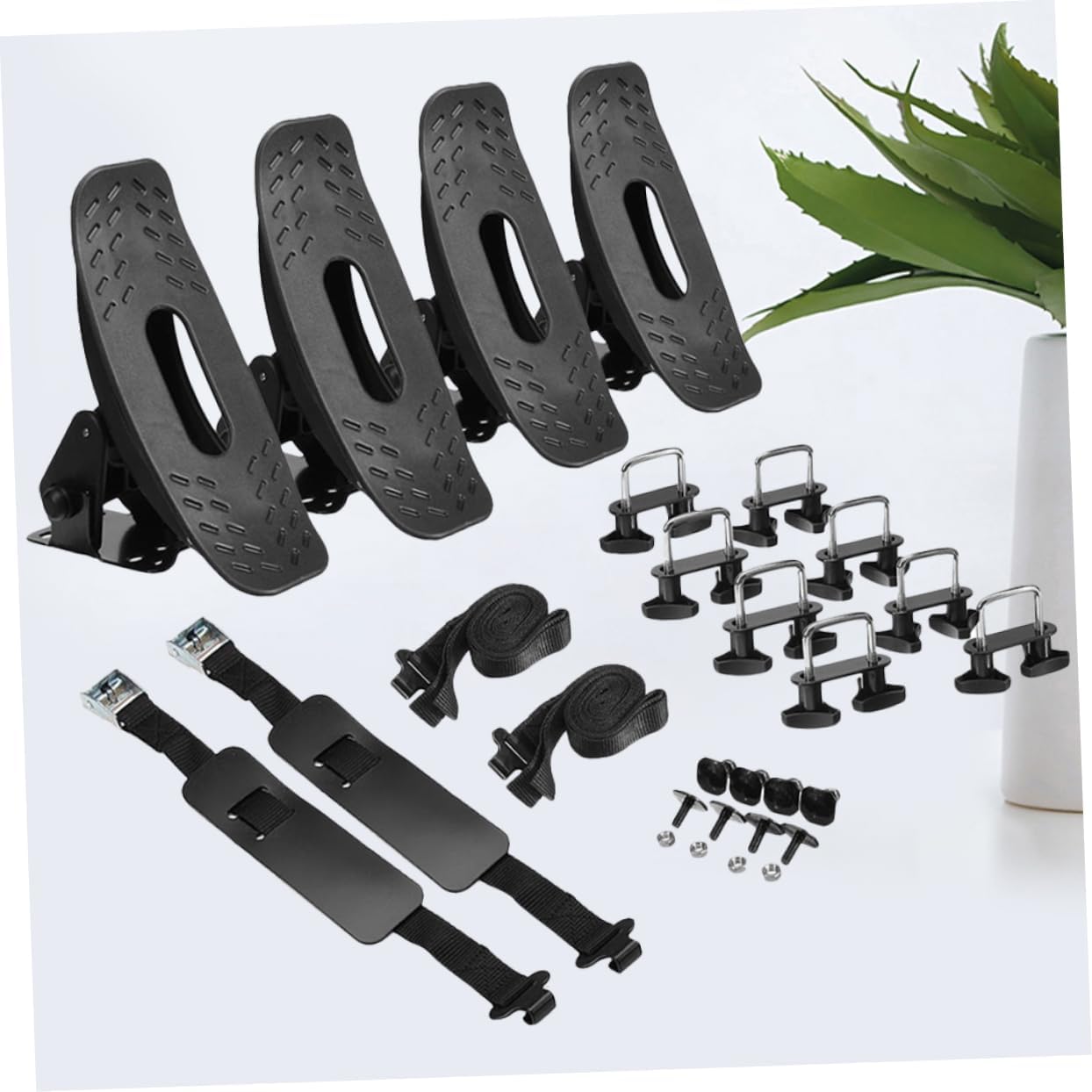 KICHOUSE 1set Canoe Holder Bracket Rubber Support Stand for Inflatable Boat Kayak and Dinghy Easy to Use Sturdy Material Accessories