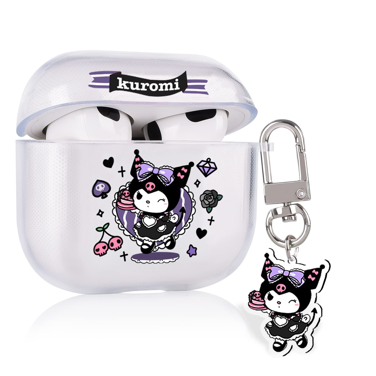 Diygody Cute Anime Airpods Case Lovely Little Devil Airpods