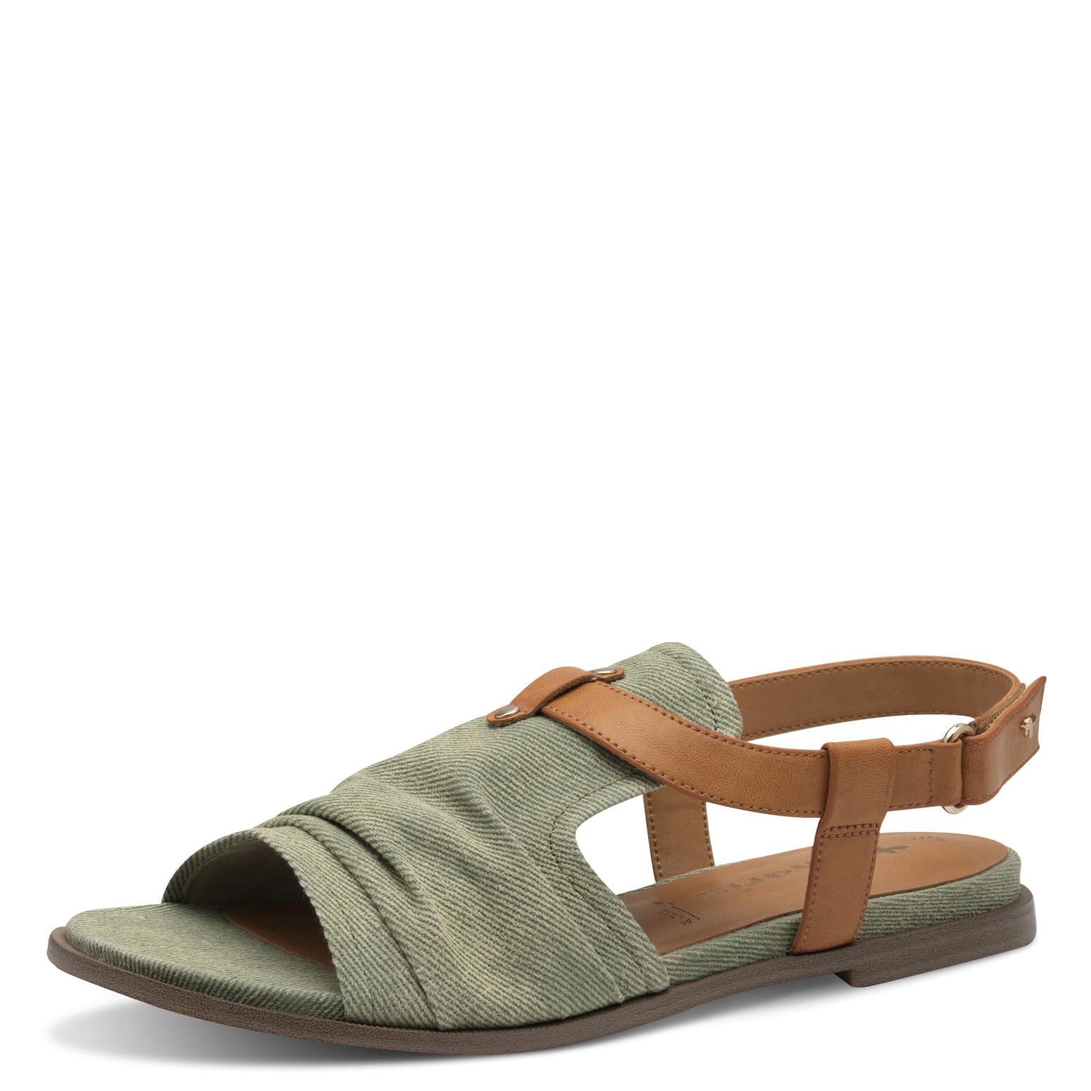 Tamaris Women's Damen 1-28146-44 Flat Sandal, Sage, 6.5 UK