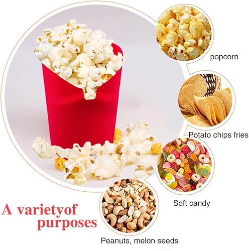 Miniatura 3 de The Original - Palomitas de maíz para microondas, tazón plegable de silicona, sin BPA, máquina de palomitas de maíz de aire caliente, no requiere