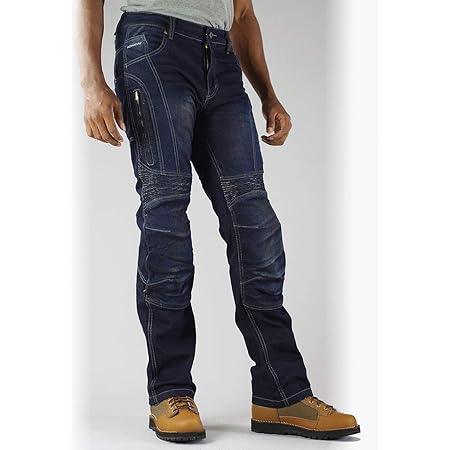 Amazon コミネ Komine バイク用 フルイヤーkvジーンズ ディープインディゴ 2xl Wj 731s 1034 オールシーズン向け 防水 Ce規格レベル2 ストレッチ素材 プロテクター 車 バイク 車 バイク