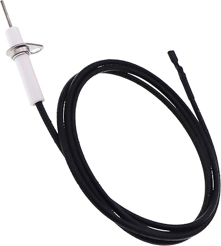 Miniatura 8 de METER STAR 2 piezas de alambre de encendido de 38 pulgadas y electrodo de cerámica de repuesto, electrodo de encendido puede doblarse DIY para
