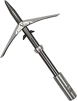 Vista 1 de Scuba Choice Punta de lanza de doble ala de 0.236 in con punta de lanza con portero, compatible con pesca submarina y pesca en hielo, repuesto