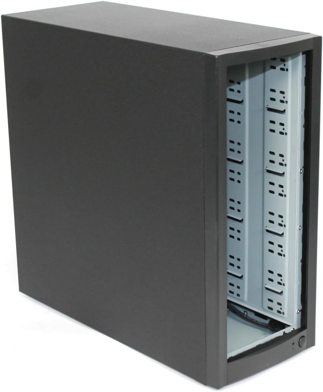 DupliM External 9-Bay Duplicator Case Enclosure Tower for DVD CD Blu-ray HDD USB - Includes 400-Watt UL Power Supply