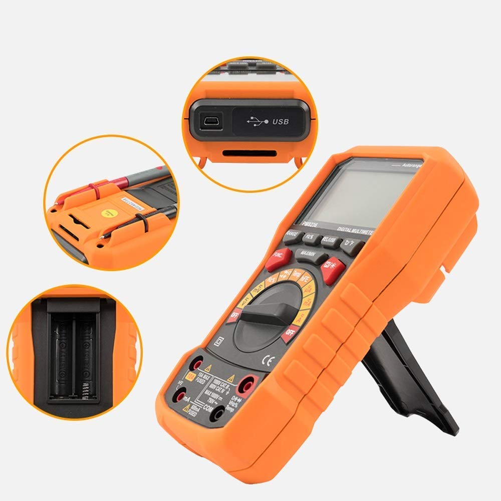 Buy Auto Manual Range Digital Multimeter With TRMS 1000V Temperature Capacitance Frequency Test