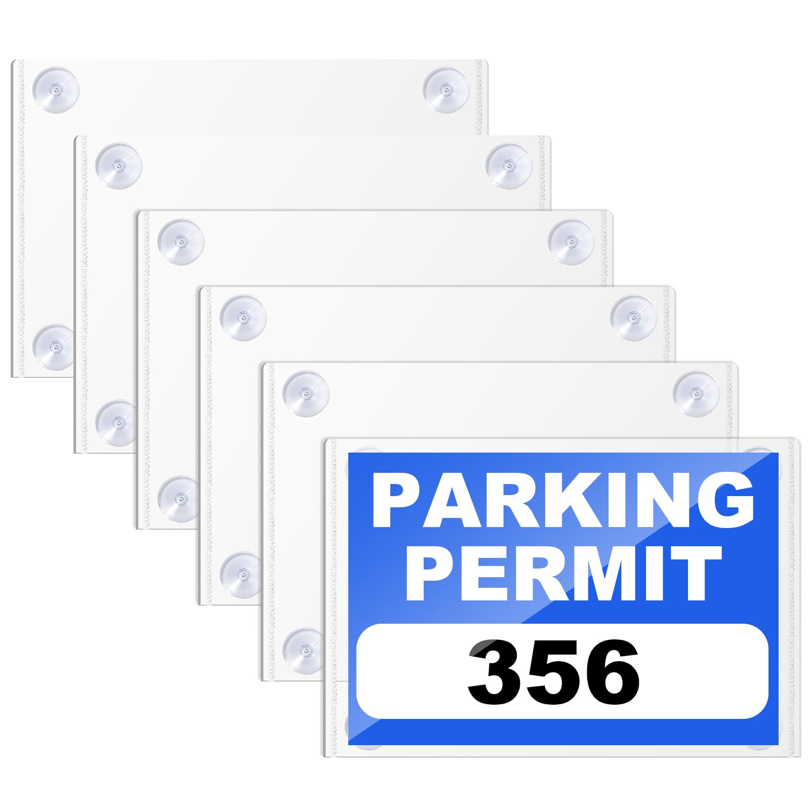 Amazon.com: Thenshop 6 Pcs Parking Permit Holder Clear Parking