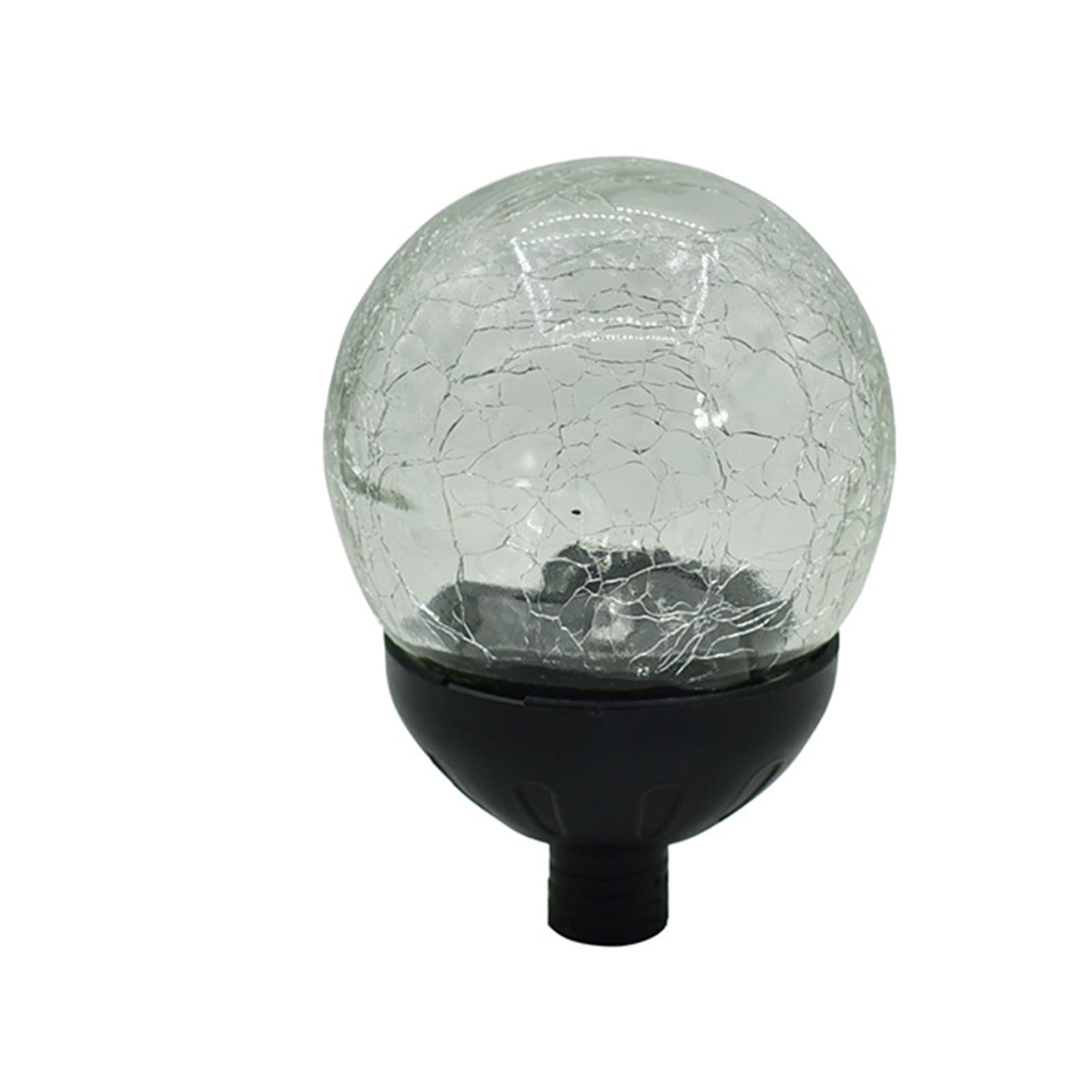 mophrati Glass Solar Light Bulb Replacement for Outdoor Decor 7 Colors LED Solar Wind Spinners Glass Light Bulb with Switch