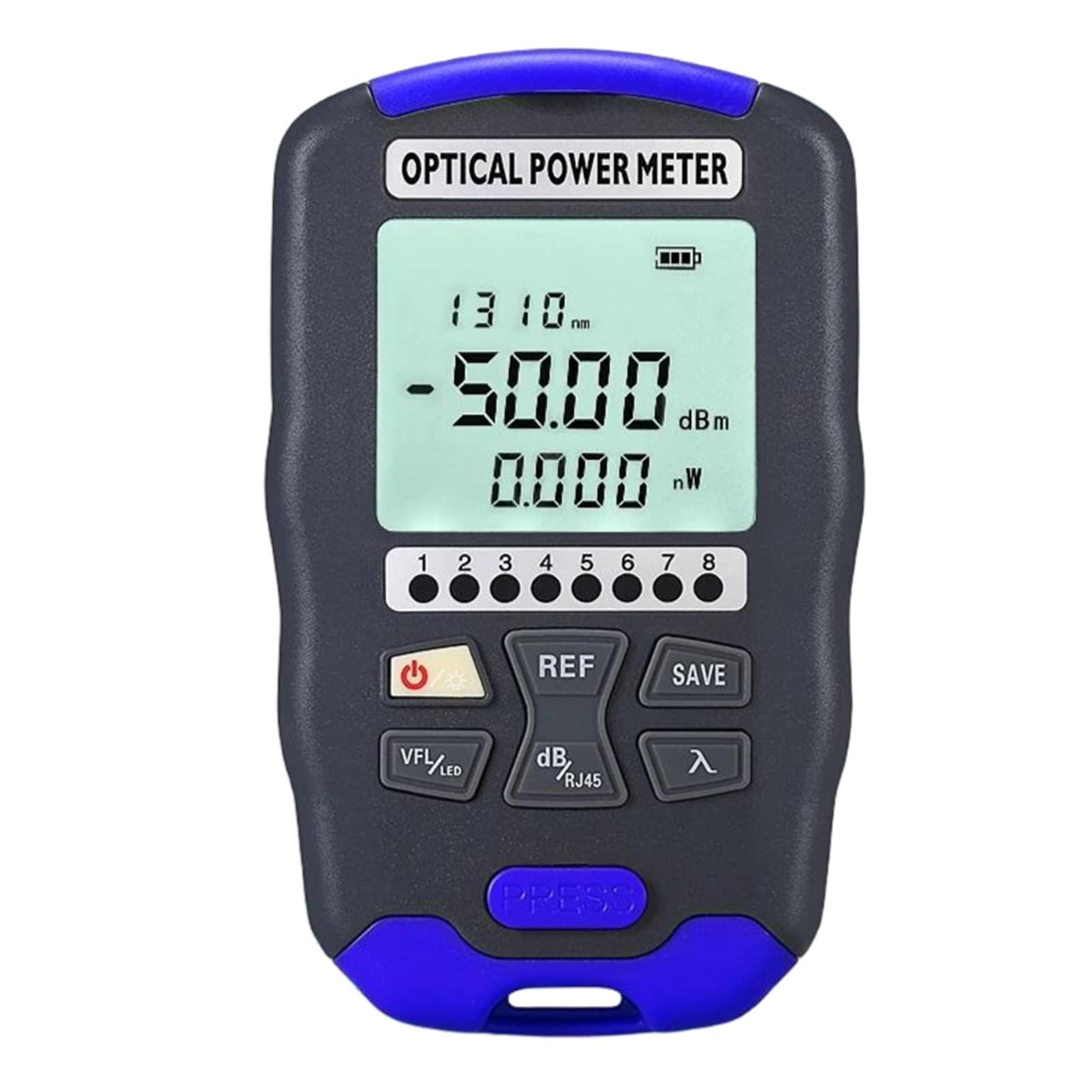 Medidor de potencia óptica FTTH 4 en 1, localizador visual fallos -50 a +26, herramienta prueba cables red 1-50 mw para prueba(30MW)