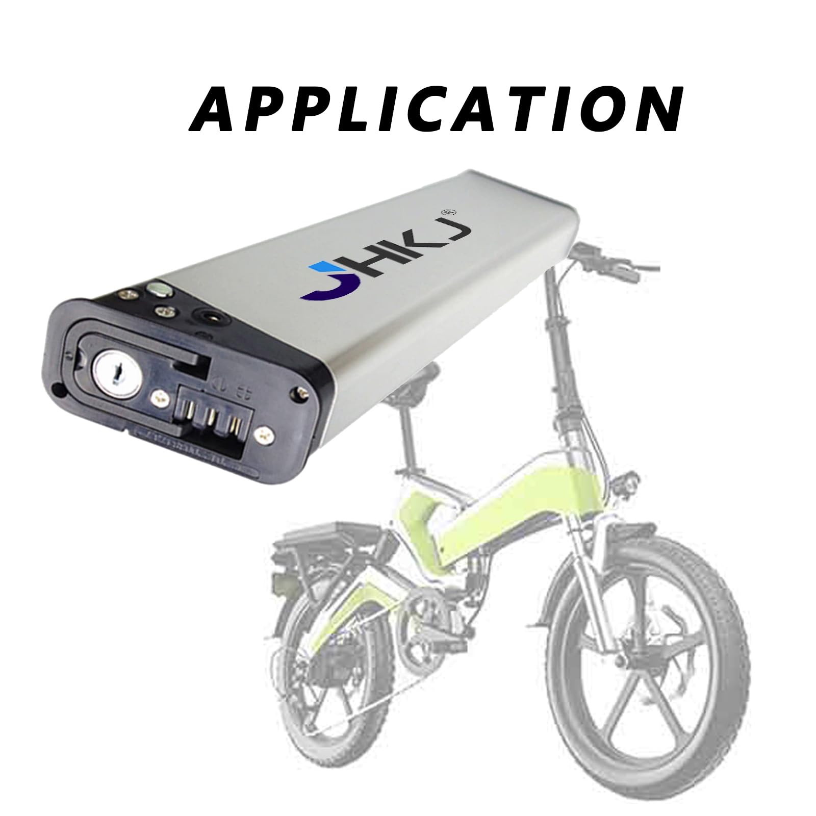 Akumulator litowy 48 V Akumulator litowo-jonowy 48 V 7,8 Ah Akumulator zamienny 36 V 10,4 Ah 7,8 Ah z ładowarką, uchwytem i blokadą do silników 50 W 200 W 400 W,48v7.8ah 393mm