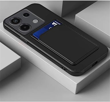 Xiaomi Poco X6 K l f Kamera Korumal  Kartl kl  C zdanl  Yumu ak Silikon Kartvizit B lmeli