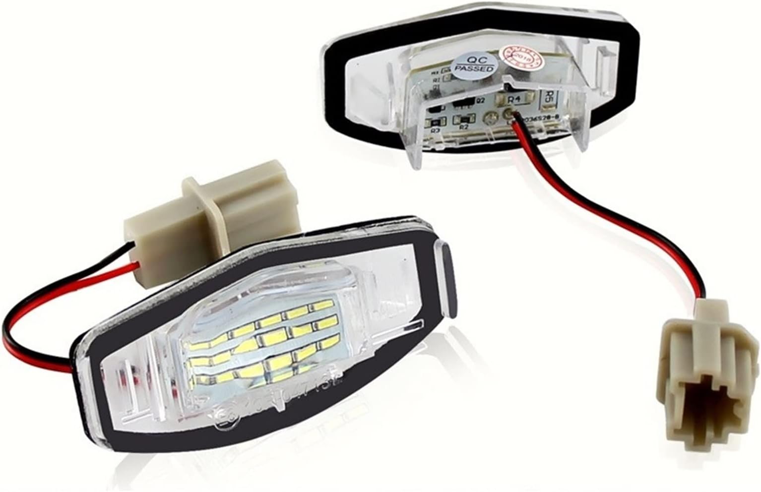 2pcs set LIGHT Number License Plate Light Lamp 6000k, for Accord, Odyssey, for Acura, TSX 2001-2005 White Number Plate Lights