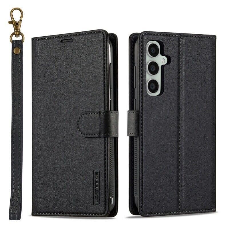 Étui cuir noir Samsung S23 à rabat pour vos déplacements quotidiens