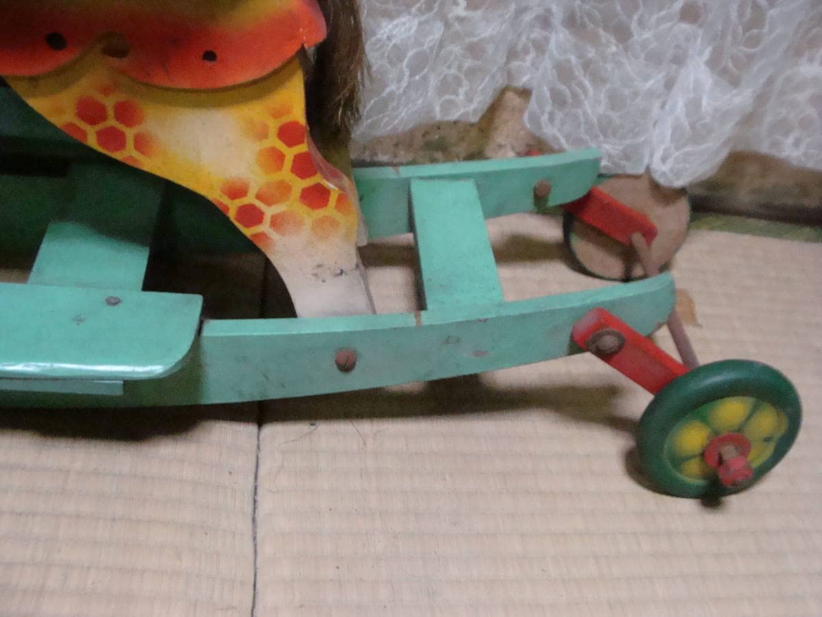 Amazon | 玩具 ロッキングホース 手押し車 昭和レトロ 古いおもちゃ