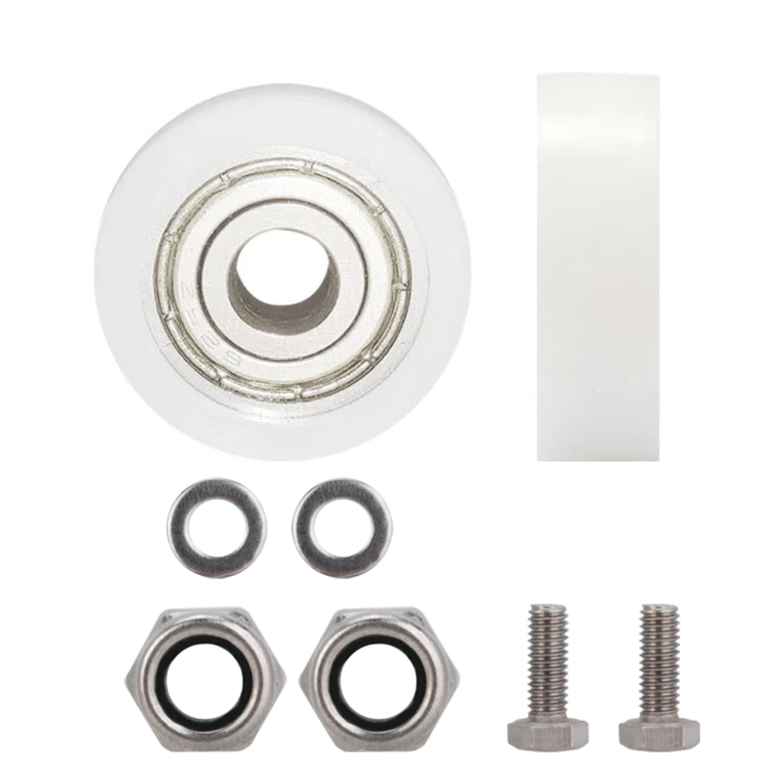 Tomotato Garden Greenhouse Door Wheels Replacement Kit Greenhouse Door Rollers Replacement 30mm Diameter Sliding Door Rollers for Greenhouse