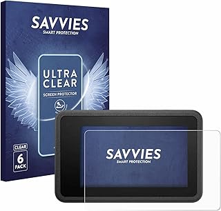 savvies Screen Protector compatible with DJI Osmo Action 4 Protection Film Clear 6-Pack