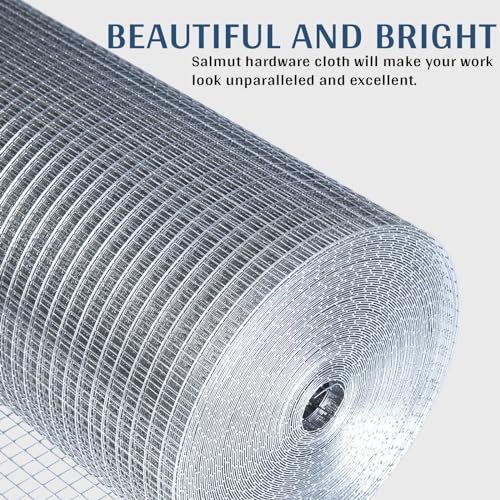 Salmut 19 GAUGE 36INCH X 50FOOT Hardware Cloth 1/2 Inch X 3 Ft. X 50 Ft. 19-Gauge thumb #4
