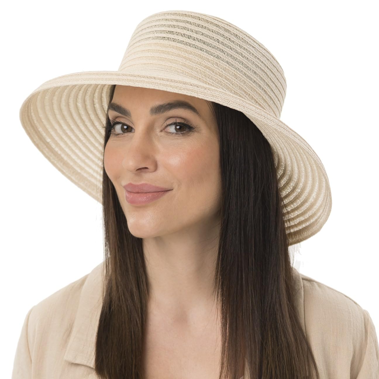 Mayser Tiffy Uni Chapeau de Soleil Tresse Unicolore Fabrique en UE Femme Printemps Ete