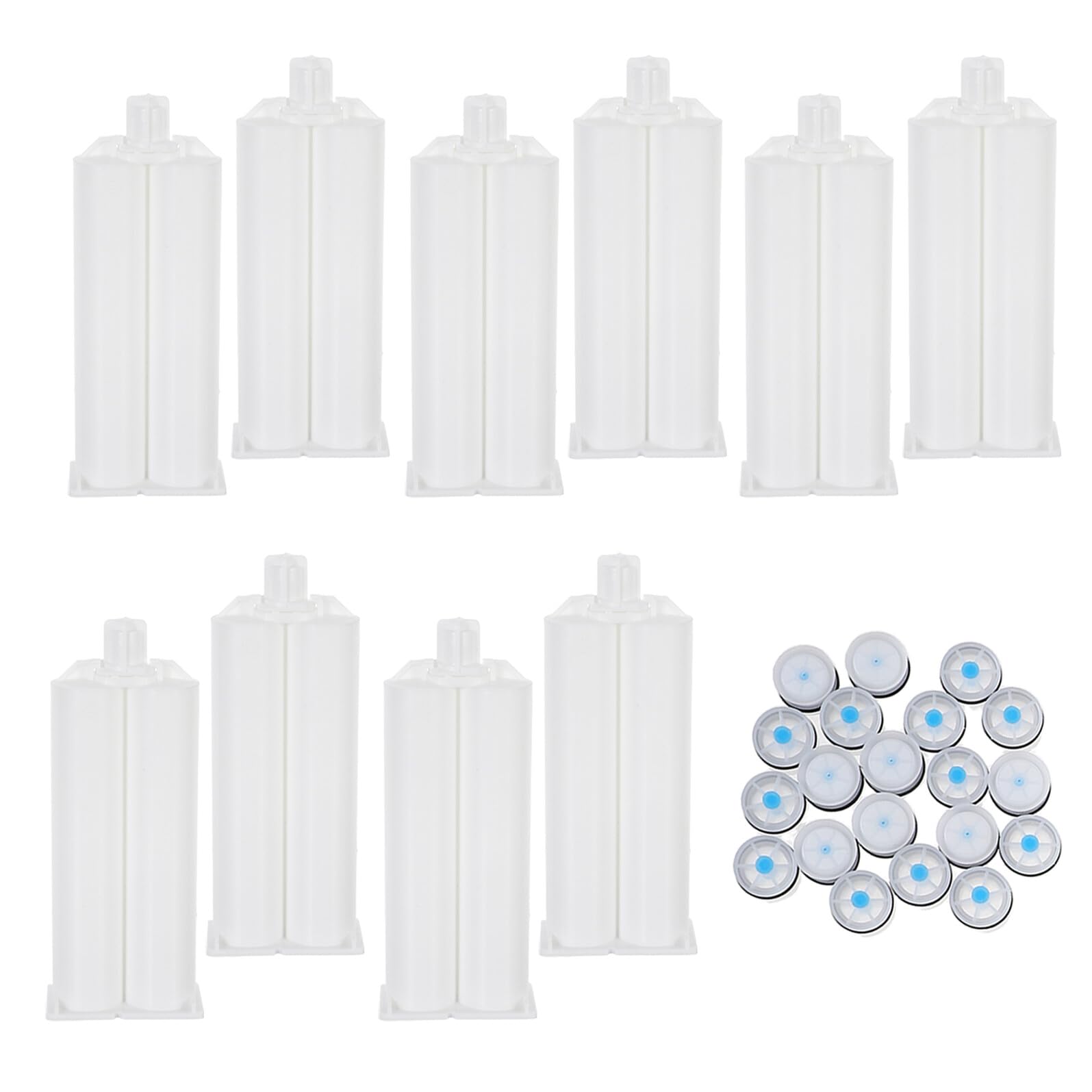 Cartouches de colle bi-composant 50ml pour stopper le gaspillage de résine et les mauvais mélanges