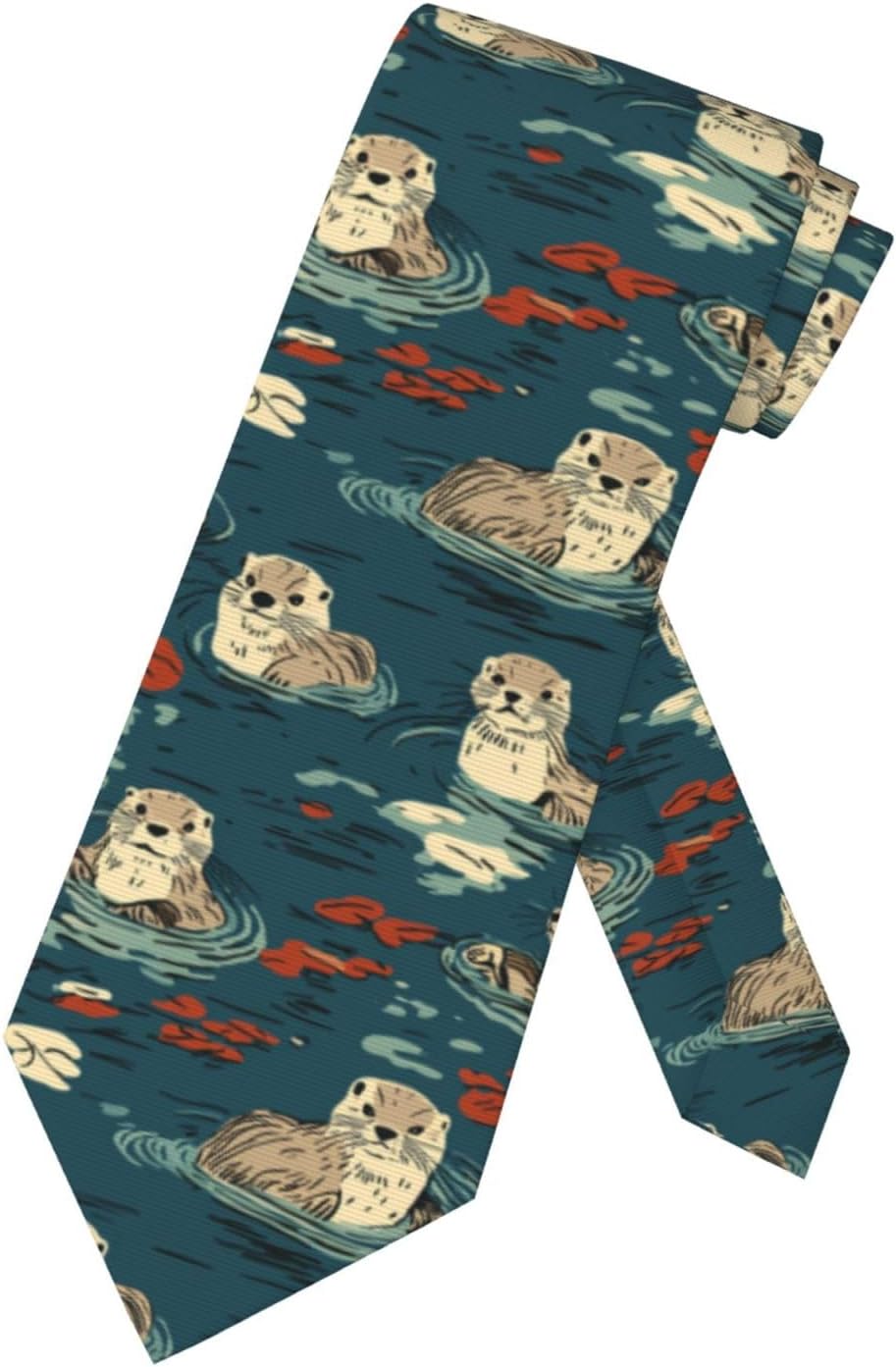 Famame Men's Tie Necktie Funny Novelty Giraffe Cute Cherry Neckties for Men