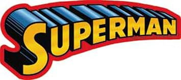 Licenses Products DC Comics Superman Text Logo Sticker