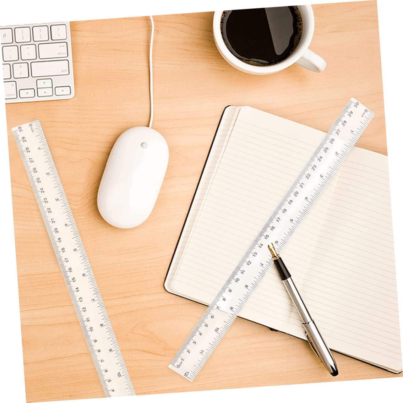 SHINEOFI 20pezzi Righello Trasparente Plastica Righello Metrico Centimetri e Per Studenti e Disegno Tecnico Misurazione Precisa e Portatile Adatto Per Scuola e Ufficio