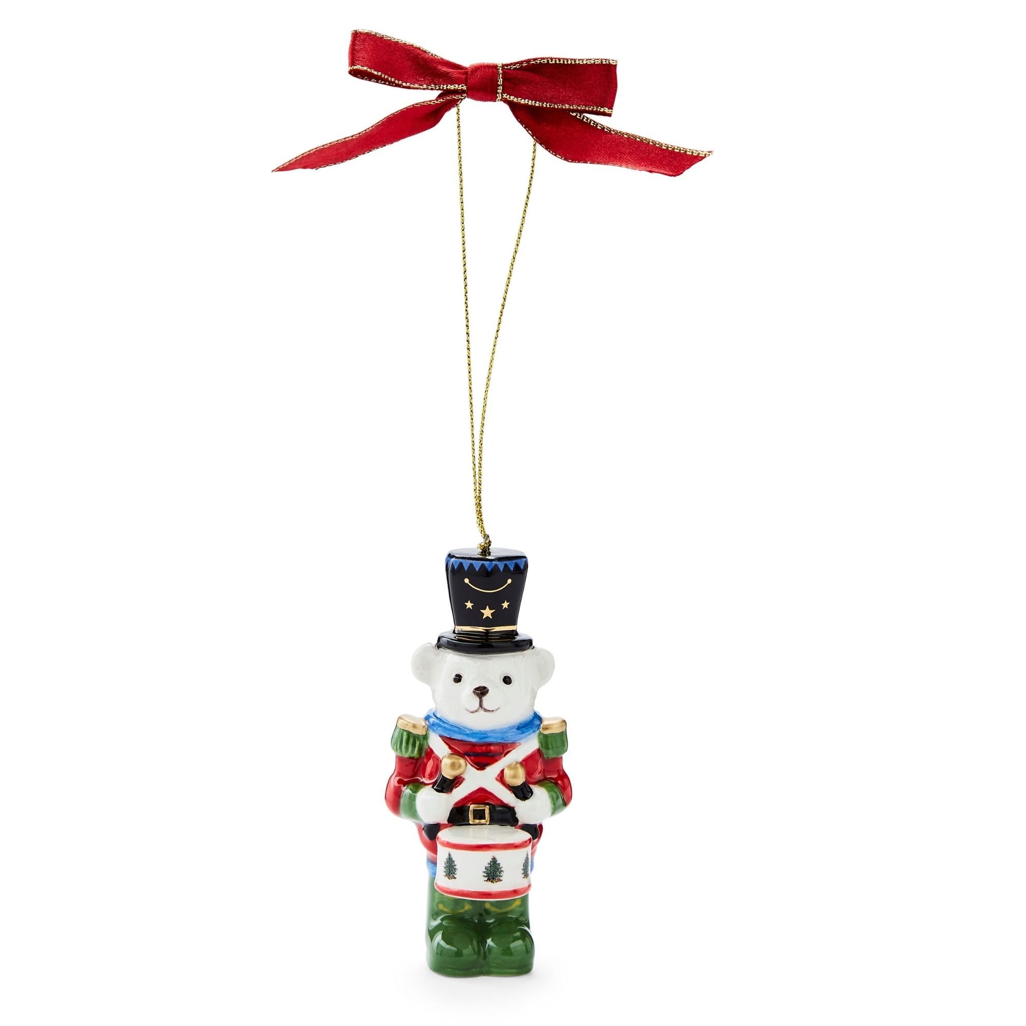 Spode Christmas Tree Firetruck with Tree Ornament