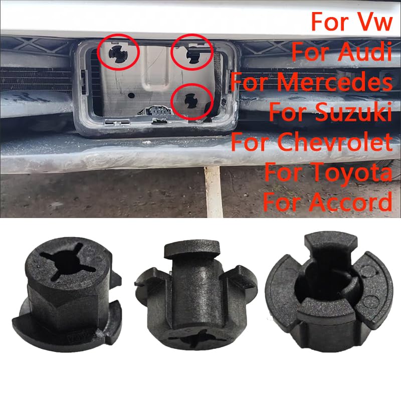 3/6Pcs Car Acc Radar Sensor Distronik Control Module Bracket Clip Buckle Holder 0203009002 for vw for Audi for Suzuki(6Pcs)