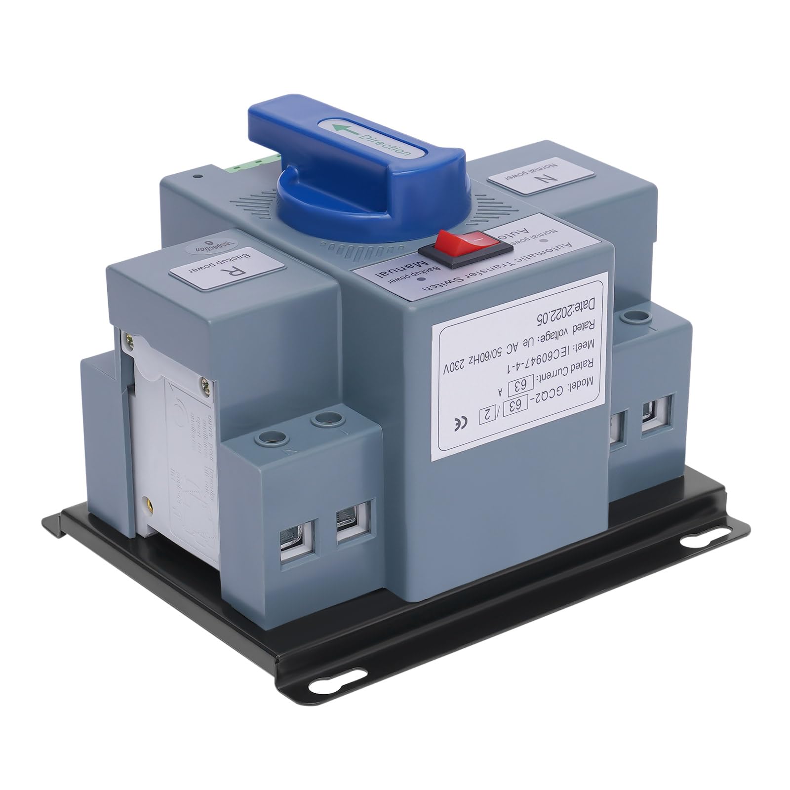 2P/63A Dual Power Automatischer Transferschalter AC220V 50/60HZ Lastumschalter Automatischer Übertragungsschalter
