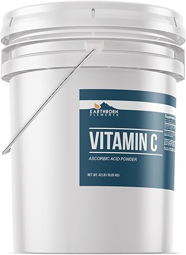 Miniatura 2 de Earthborn Elements Vitamina C en polvo (5 galones), ácido ascórbico, suplemento y limpiador