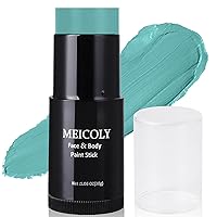 Vista 15 de MEICOLY Barra de Pintura Facial y Corporal Naranja (29.99 g), Crema para Cara de Halloween, Efectos Especiales SFX de Calabaza y Tigre, Negro