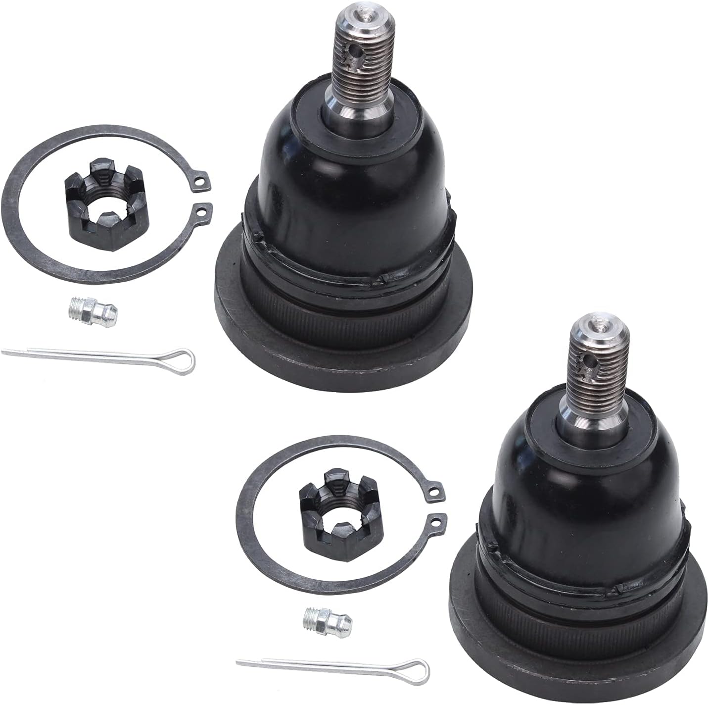 Detroit Axle - Front 9pc Suspension Kit for 98-04 Nissan Frontier, 00-04 Xterra, 4 Outer Inner Tie Rod Ends 4 Upper Lower Ball Joints 1 Center Links 2000 2001 2002 2003 2004 Replacement