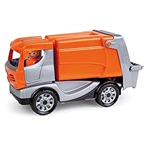 LENA – Truckies Bin Camion per 2+ Anni Bambini, Arancio, Argento