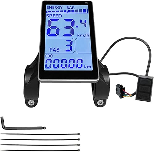 Pantalla LCD de bicicleta eléctrica 24 V 36 V 48 V 60 V, compatible con Ridstar Q20 H20 H26 Pro pantalla LCD