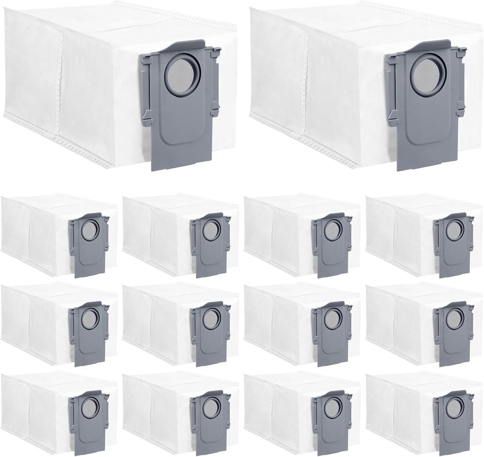 Replacement Dust Bag-2.7L Large Disposable Dust Bag For Roborock QV 35A,QrevoS5V,Saros10/10R/Qrevo/Q RevoS/Qrevo Pro/Plus/MaxV/Master/Curv S5X/Edge S5A/Qrevo Slim Robot Vacuum Cleaner,14Pack Dust Bags